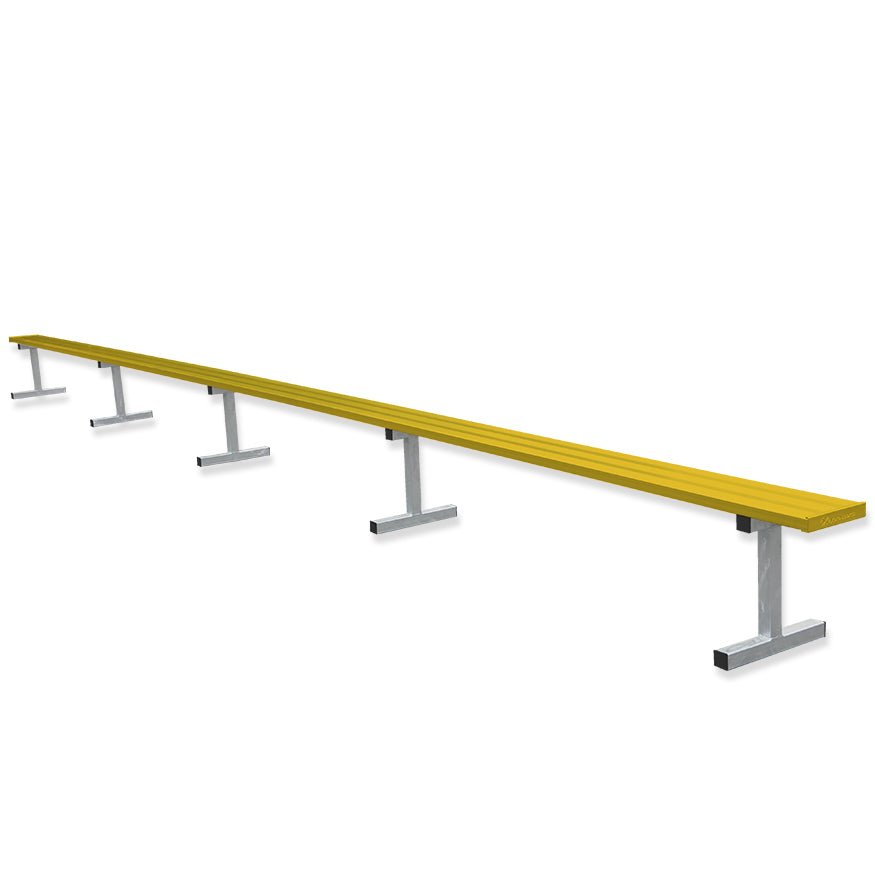 Jaypro Sports Outdoor Player Benches - Portable - Aluminum Team Bench - 27', Powder Coated (PB - 95PC) - SchoolOutlet