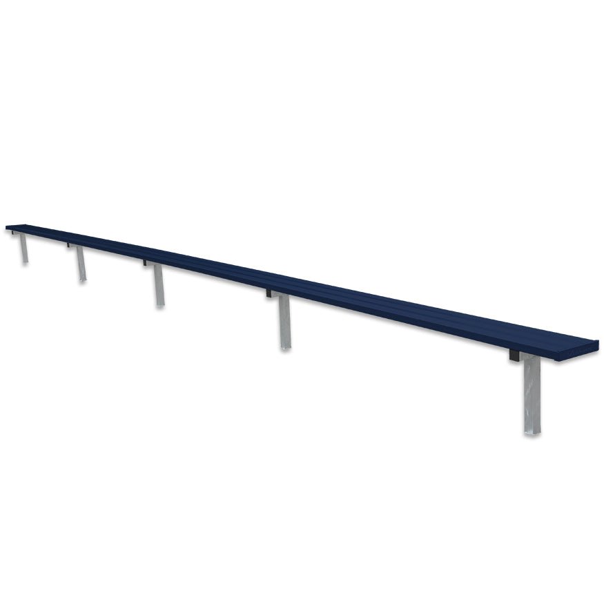 Jaypro Sports Outdoor Player Benches - In Ground - Aluminum Team Bench - 27', Powder Coated (PB - 90PIPC) - SchoolOutlet