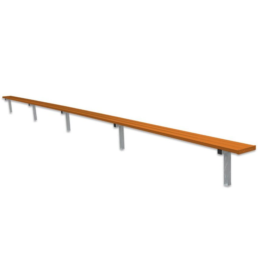 Jaypro Sports Outdoor Player Benches - In Ground - Aluminum Team Bench - 27', Powder Coated (PB - 90PIPC) - SchoolOutlet