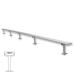 Jaypro Sports Outdoor Player Benches - Surface Mount- Aluminum Team Bench - 27' (PB-95SM)