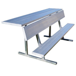 Jaypro Sports Outdoor Player Benches - Portable - Player Bench with Seat Back and Shelf - 21' (PBS-10)