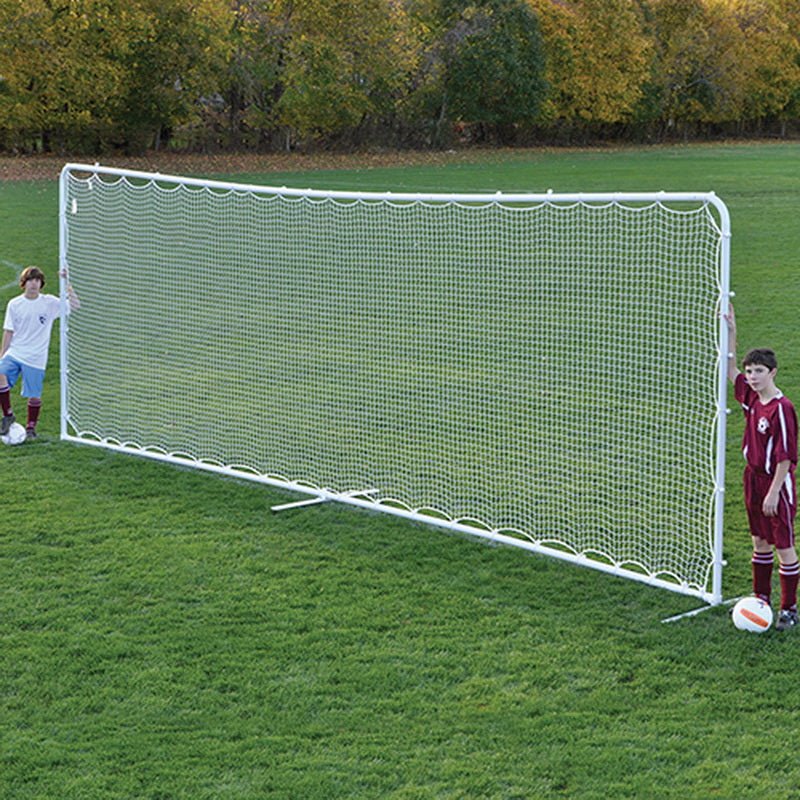 Jaypro Sports Soccer Goal - Rebounder Net, White - 7.5' H x 18' W (RB718N) - SchoolOutlet