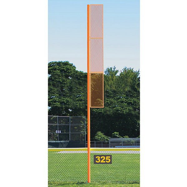 Jaypro Sports Foul Poles - Professional, 30' H - Softball - Surface Mount (SBFP - 30SM - XX) - SchoolOutlet