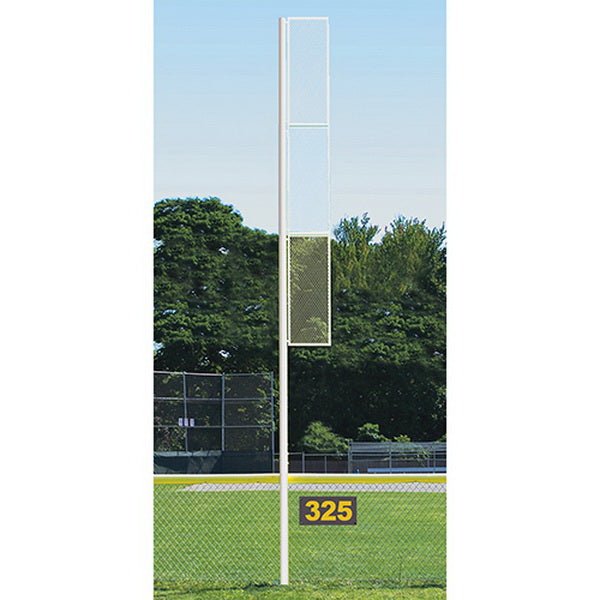 Jaypro Sports Foul Poles - Professional, 40' H - Softball - Surface Mount (SBFP - 40SM - XX) - SchoolOutlet