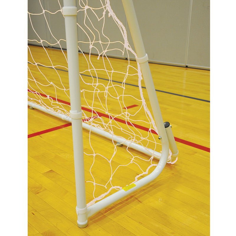 Jaypro Sports Soccer Goal - Portable - Steel Folding Soccer Goal - White - 7' H x 12' W x 4' D (SFG - 14HP) - SchoolOutlet