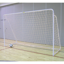 Jaypro Sports Soccer Goal - Portable - Steel Folding Soccer Goal- White - 7' H x 12' W x 4' D (SFG-14HP)