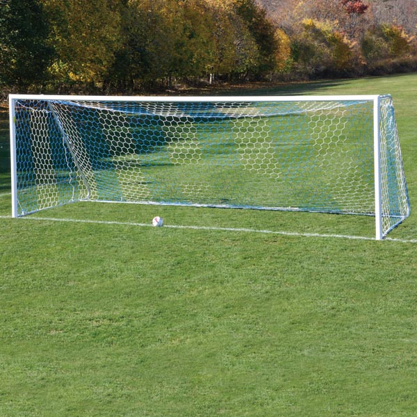 Jaypro Sports Soccer Goal - Classic Official Round Goal - 8' H x 24' W x 4' B x 10' D, NFHS, NCAA, FIFA Compliant (SGP - 400) - SchoolOutlet