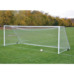 Jaypro Sports Soccer Goal- Classic Official Round Goal Package - 8' H x 24' W x 4' B x 10' D, NFHS, NCAA, FIFA Compliant (SGP-400PKG)