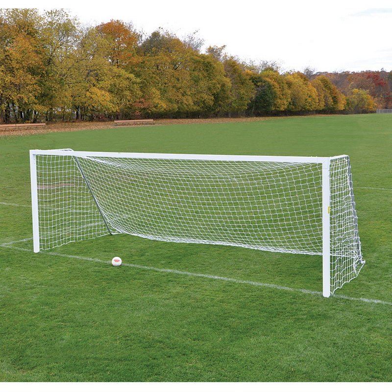 Jaypro Sports Soccer Goal - Classic Official Square with Galvanized Steel backstay Soccer Goals - Set of 2 (SGP - 730) - SchoolOutlet