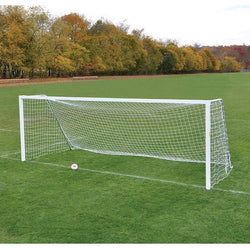 Jaypro Sports Soccer Goal- Classic Official Square with Galvanized Steel backstay Soccer Goals - Set of 2 (SGP-730)