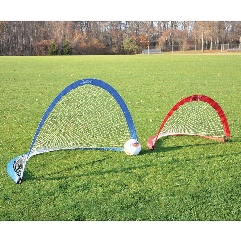 Jaypro Sports Soccer Goal - Pop - Up Trainers with Bag , Blue - 3'4" H x 6' W x 3'4" D - Set of 2 (SGPU7240B) - SchoolOutlet