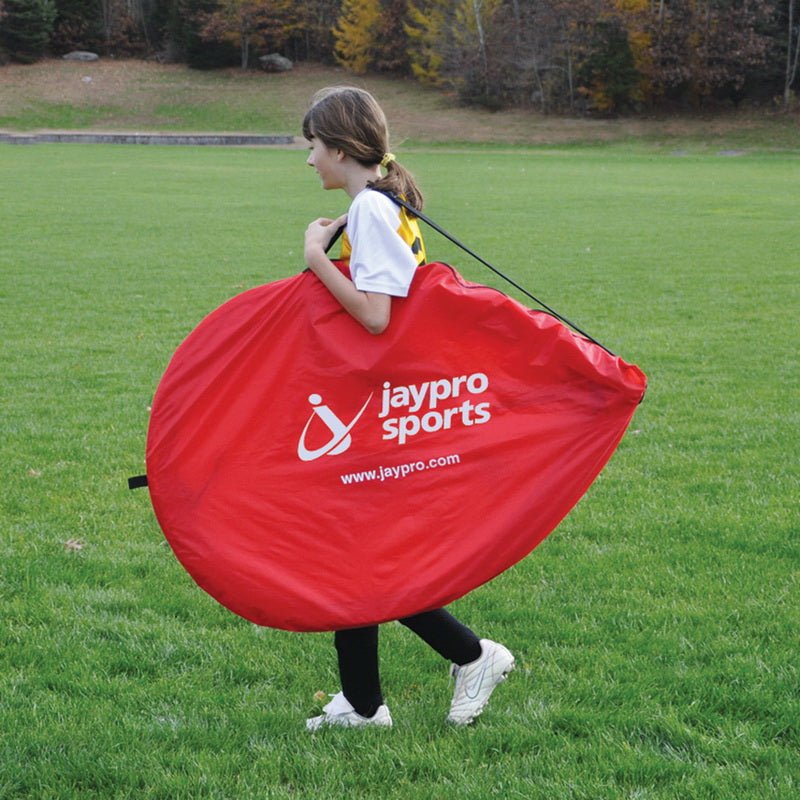 Jaypro Sports Soccer Goal - Pop - Up Trainers with Bag , Blue - 3'4" H x 6' W x 3'4" D - Set of 2 (SGPU7240B) - SchoolOutlet