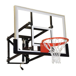 Jaypro Sports Basketball Backstop - Wall-Mounted - Shooting Station - Adjustable Height, Indoor/Outdoor - 54" W x 36" H (WM-54)