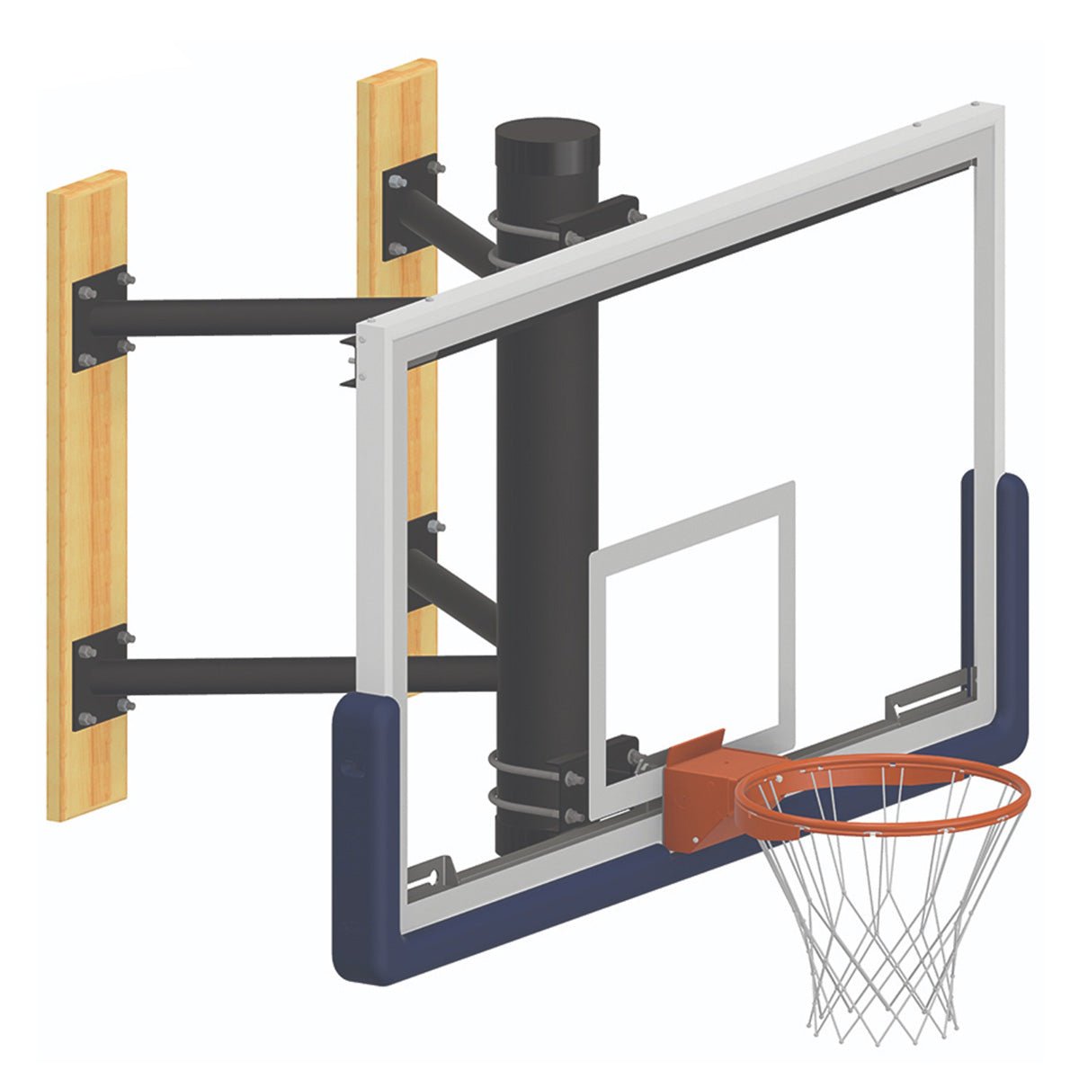 Jaypro Sports Basketball System - Wall Mount Basketball Shooting Station (WMSS) - SchoolOutlet