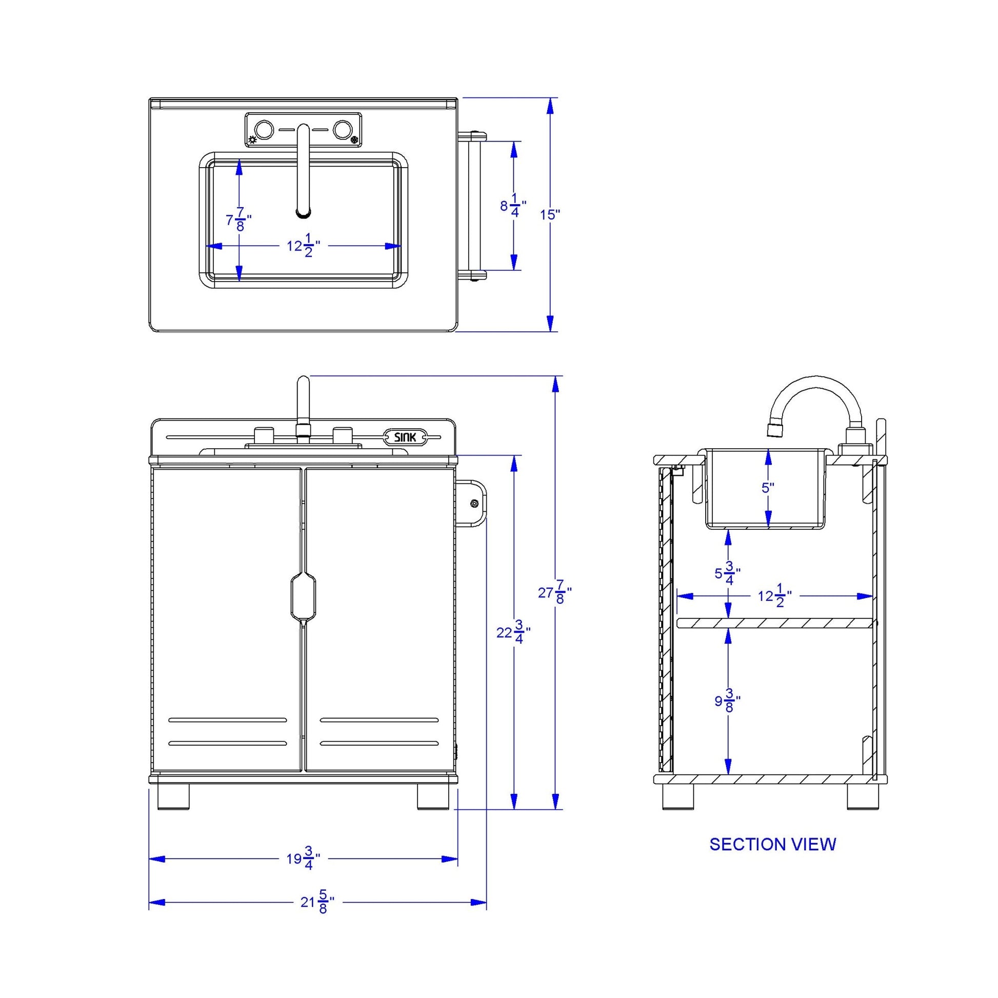 TrueModern Play Kitchen Sink - SchoolOutlet