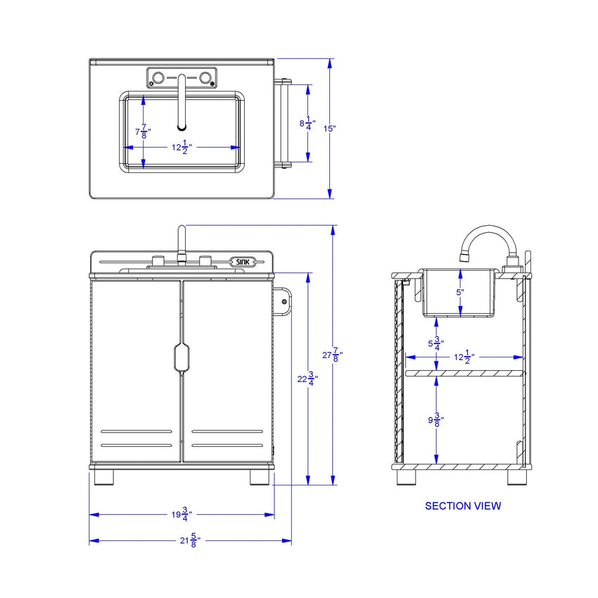 TrueModern Play Kitchen Sink - SchoolOutlet