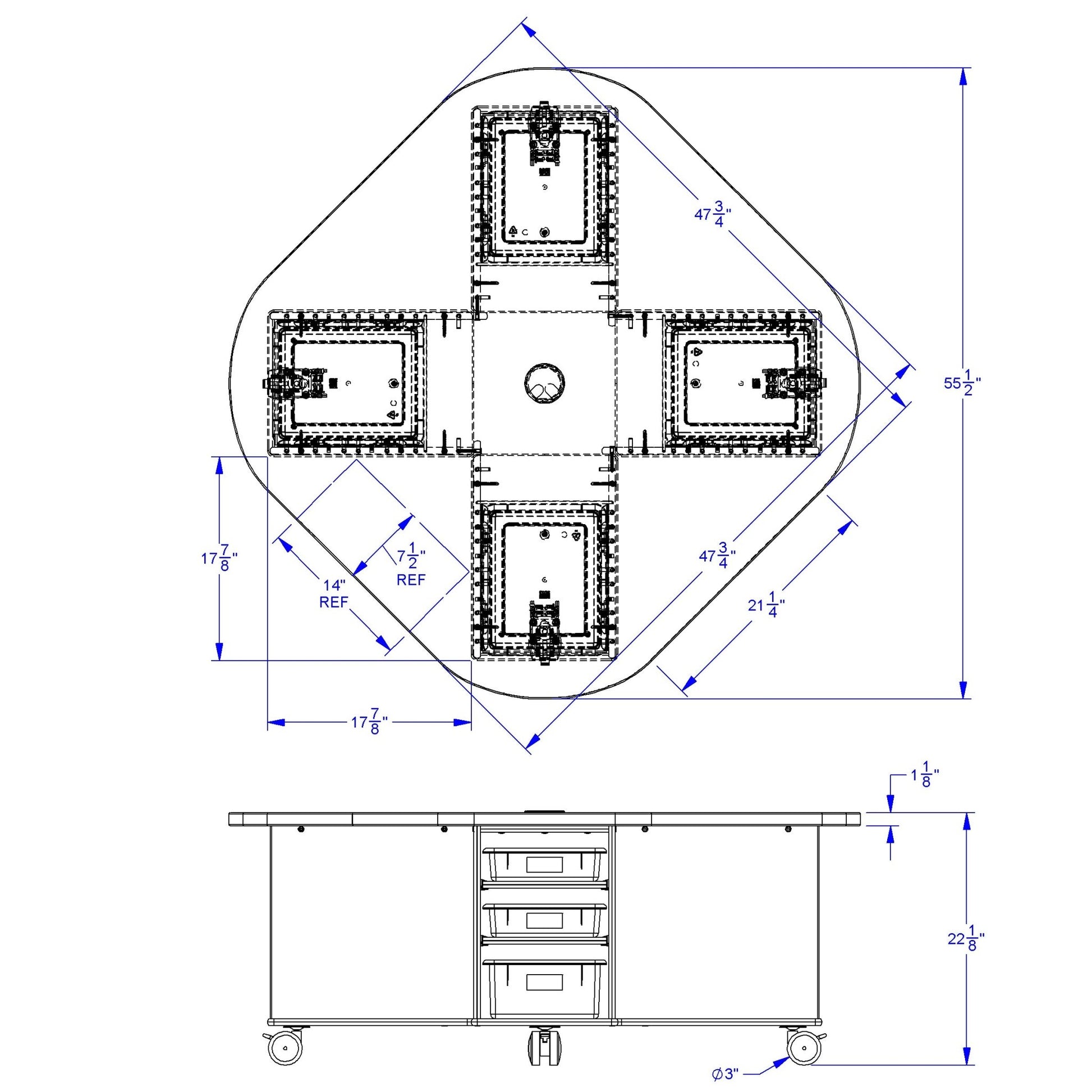 Jonti - Craft Innovate STEAM Table (6281JC251) - SchoolOutlet