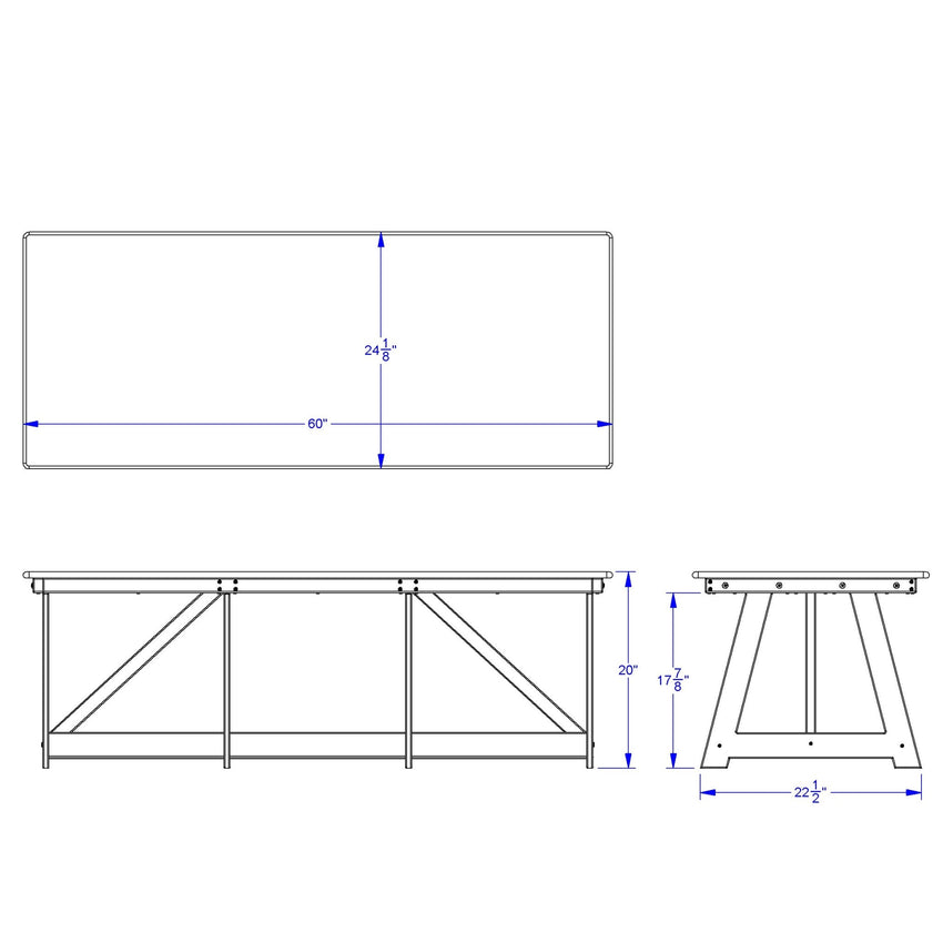 Jonti - Craft EverPlay Small Outdoor Table and Bench Set (8316JC460) - SchoolOutlet