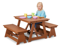 Jonti-Craft EverPlay Outdoor Early Childhood Small Outdoor Table and Bench Set (8316JC460)