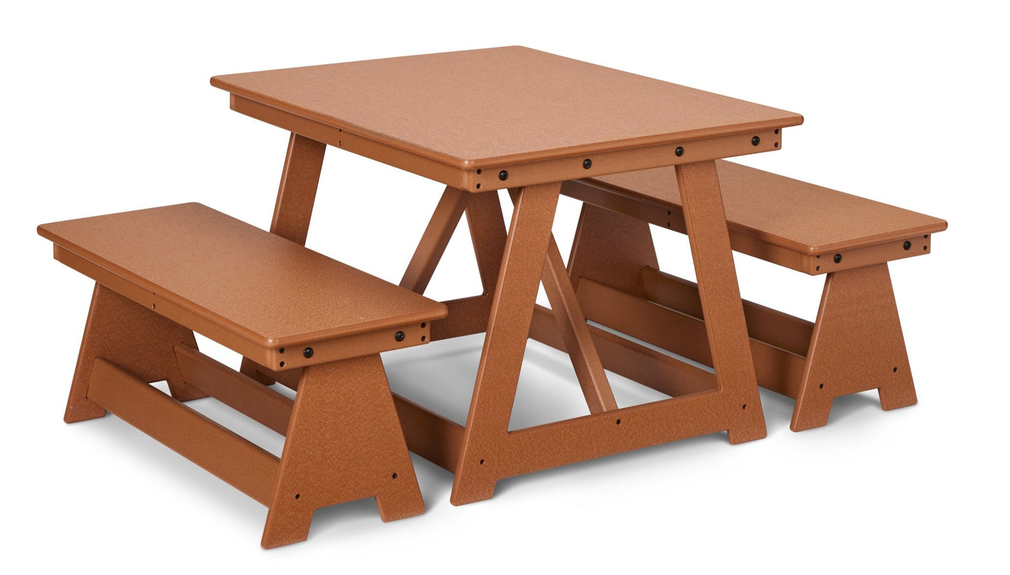 Jonti - Craft EverPlay Small Outdoor Table and Bench Set (8316JC460) - SchoolOutlet