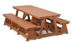 Jonti-Craft EverPlay Outdoor Early Childhood Large Outdoor Table and Bench Set (8317JC460)