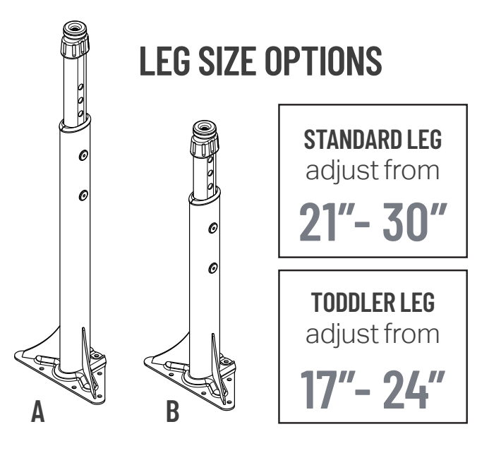 Marco Apex Series Rectangle Preschool Activity Table 36" x 54" Height Adjustable Legs 17"-24" (38-2249-MB)
