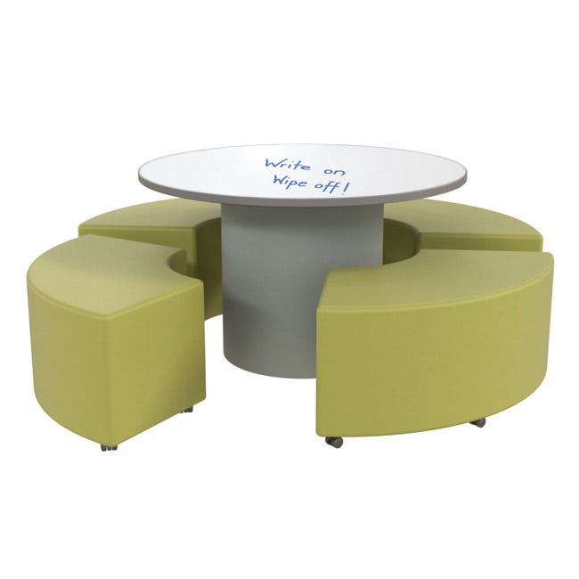 Marco Sonik Series 48" Padded Base Round Table 26" height Dry Erase (LF2666-G1-DA)