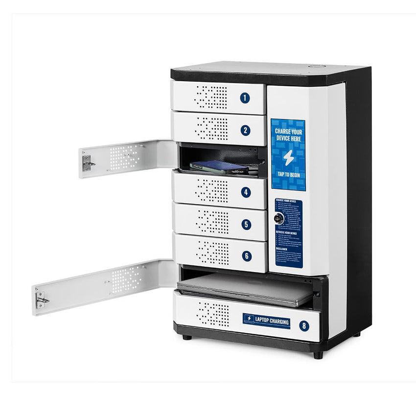 Luxor KwikBoost 8 - Bay Self - Service Charging Locker (LUX - CHSL001) - SchoolOutlet