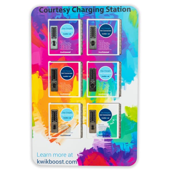 Luxor KwikBoost Phone Charging Locker with Custom Graphics (LUX - KBCBPCL) - SchoolOutlet