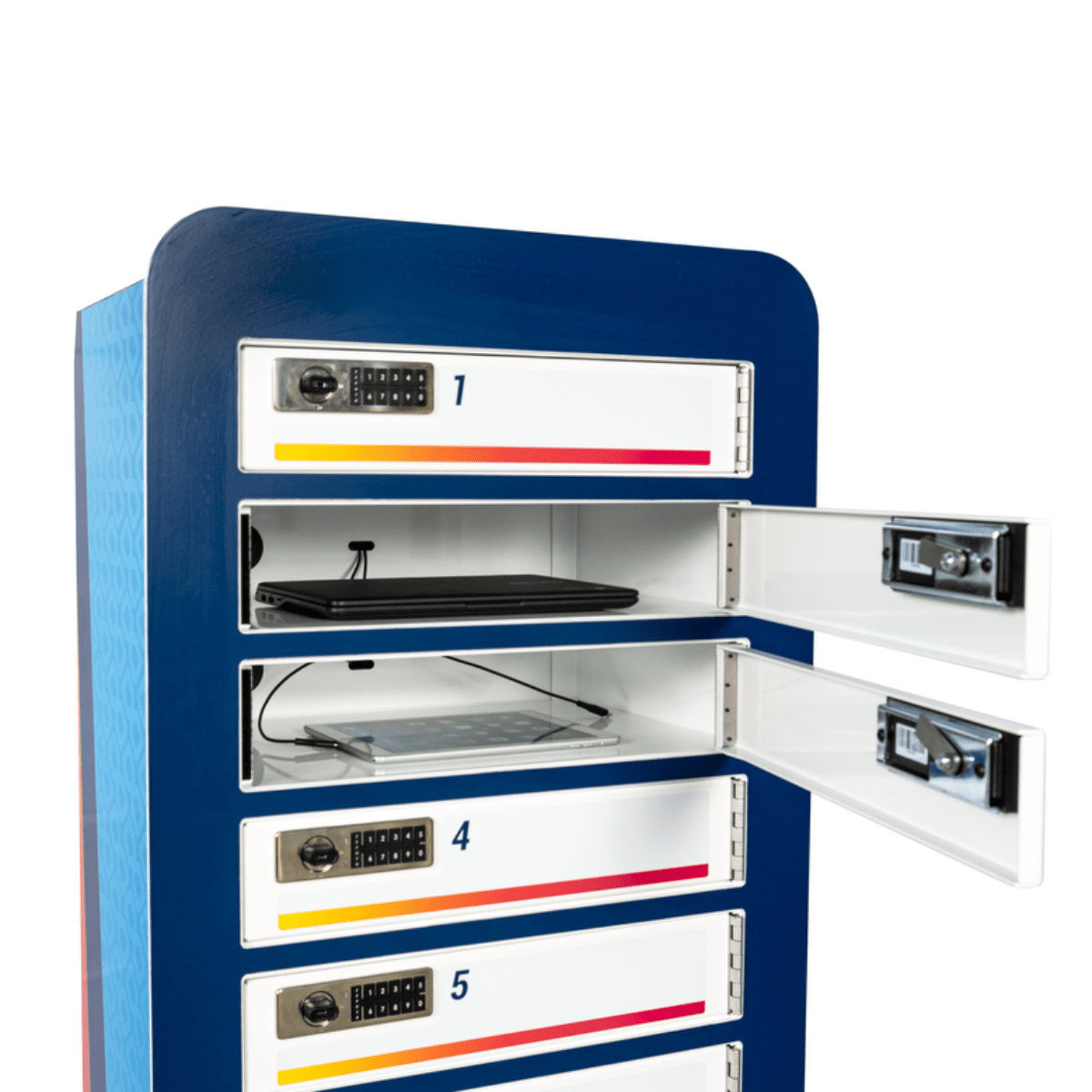 Luxor KwikBoost Multi - Device Charging Locker with Custom Graphics (LUX - KBCBMDCL) - SchoolOutlet