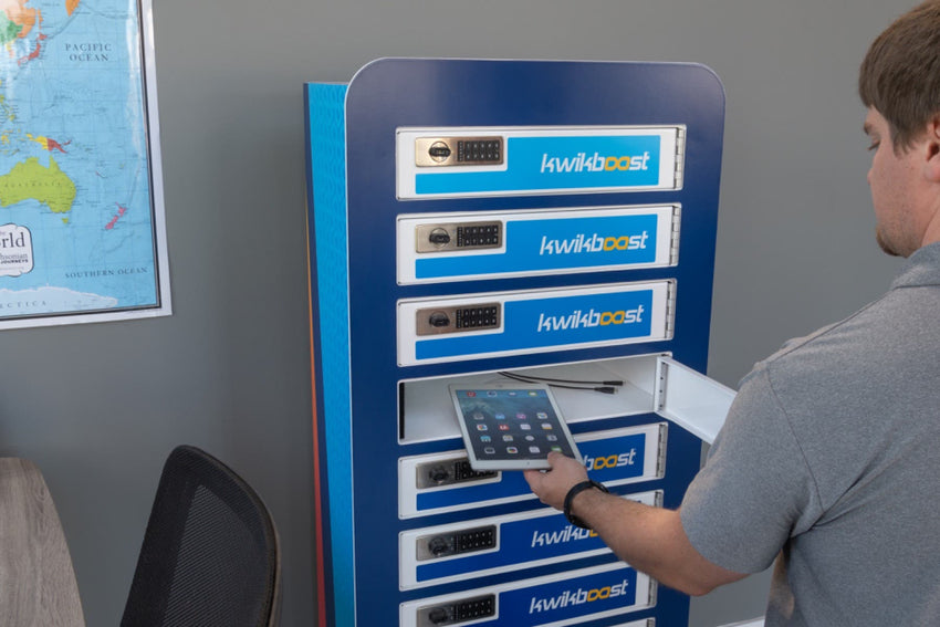 Luxor KwikBoost Multi - Device Charging Locker with Custom Graphics (LUX - KBCBMDCL) - SchoolOutlet