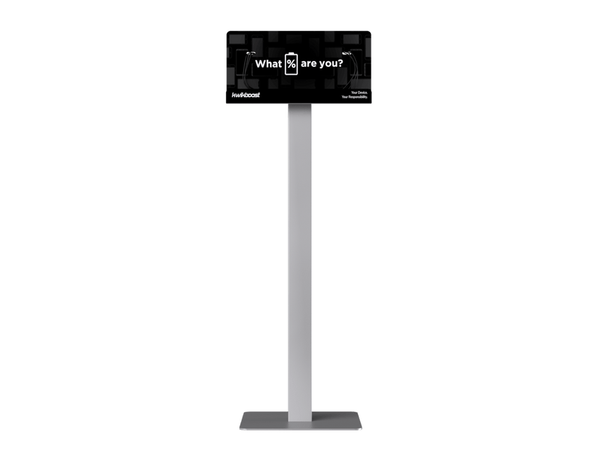 Luxor KwikBoost Floor Stand Courtesy Charging Station - Freestanding (LUX - KBSCCSFS) - SchoolOutlet