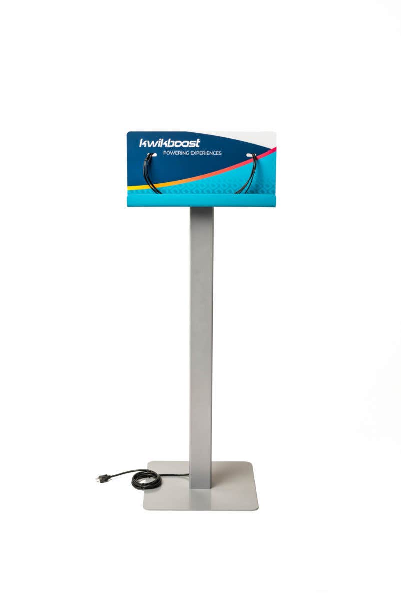 Luxor KwikBoost Floor Stand Courtesy Charging Station - Freestanding (LUX - KBSCCSFS) - SchoolOutlet