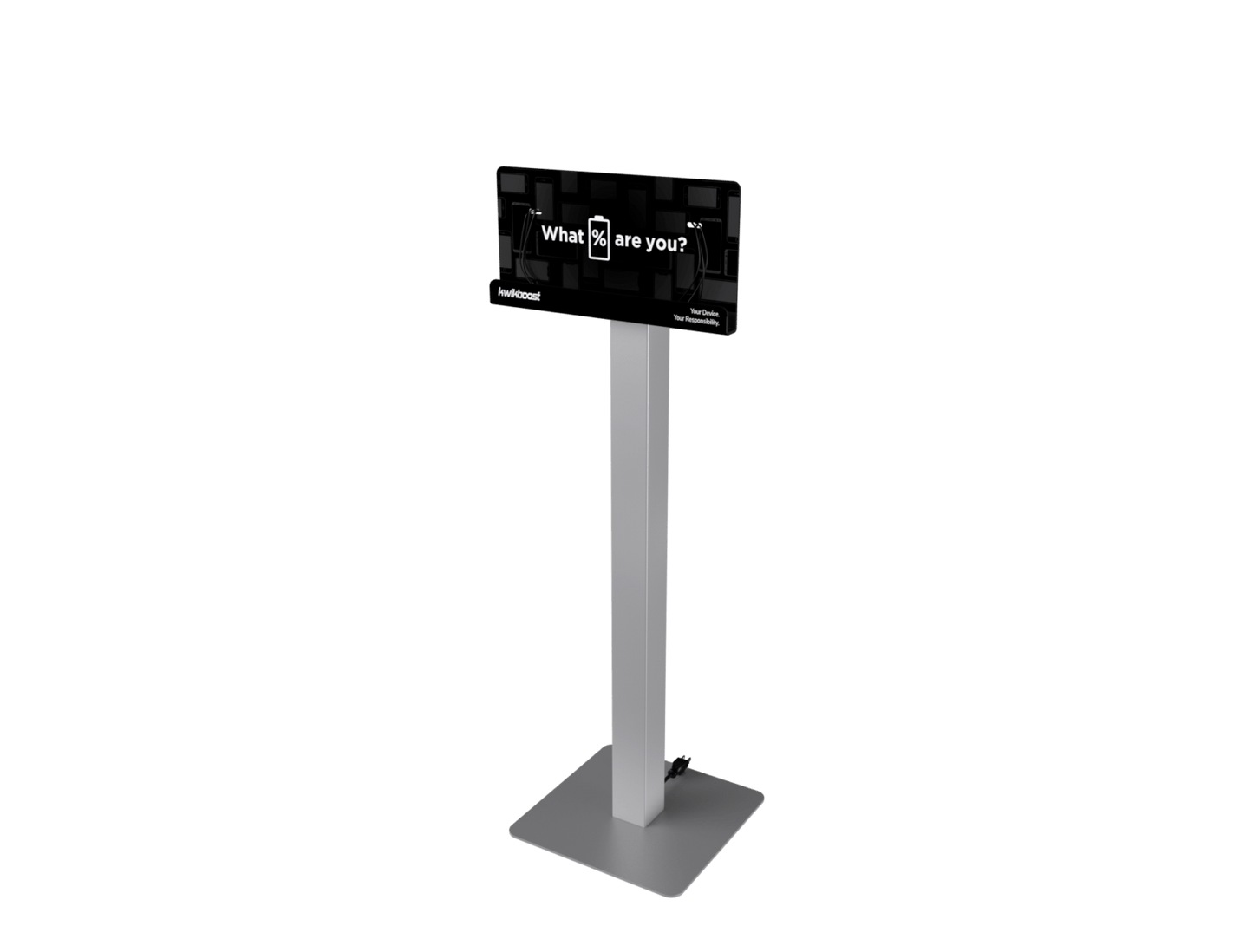 Luxor KwikBoost Floor Stand Courtesy Charging Station - Freestanding (LUX - KBSCCSFS) - SchoolOutlet