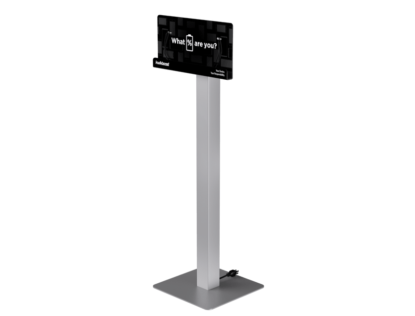 Luxor KwikBoost Floor Stand Courtesy Charging Station - Freestanding (LUX - KBSCCSFS) - SchoolOutlet