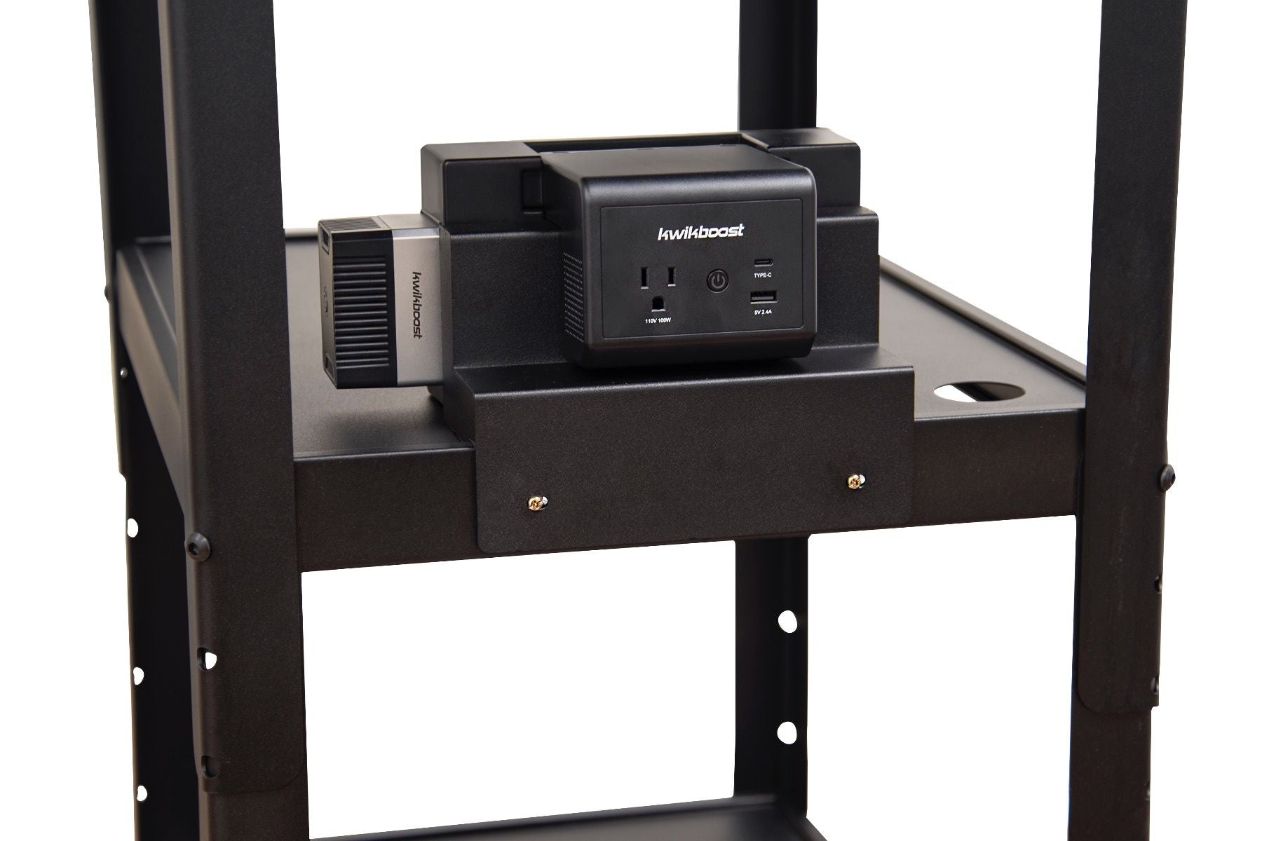 Luxor KwikBoost EdgePower Metal AV Cart Attachment Bracket (KBEP - BRKT - M) - SchoolOutlet