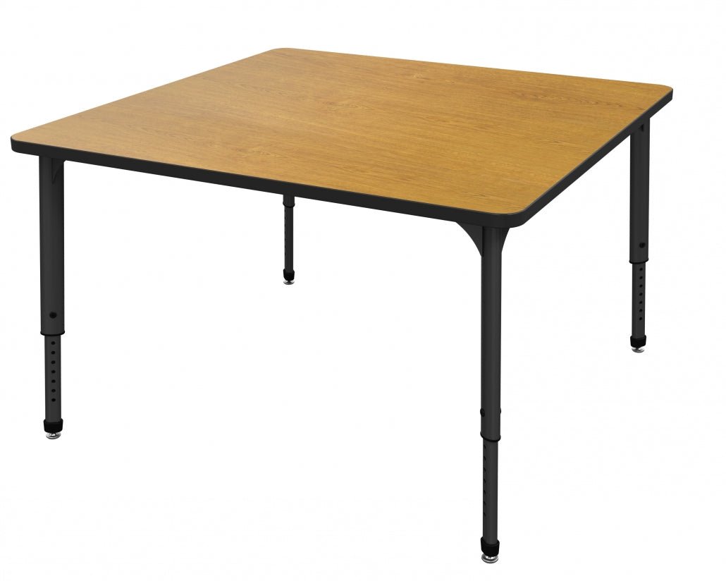 Marco Apex Series 42" Square School Activity Table Adjustable Height 21" - 30" (38 - 2214 - MA) - SchoolOutlet