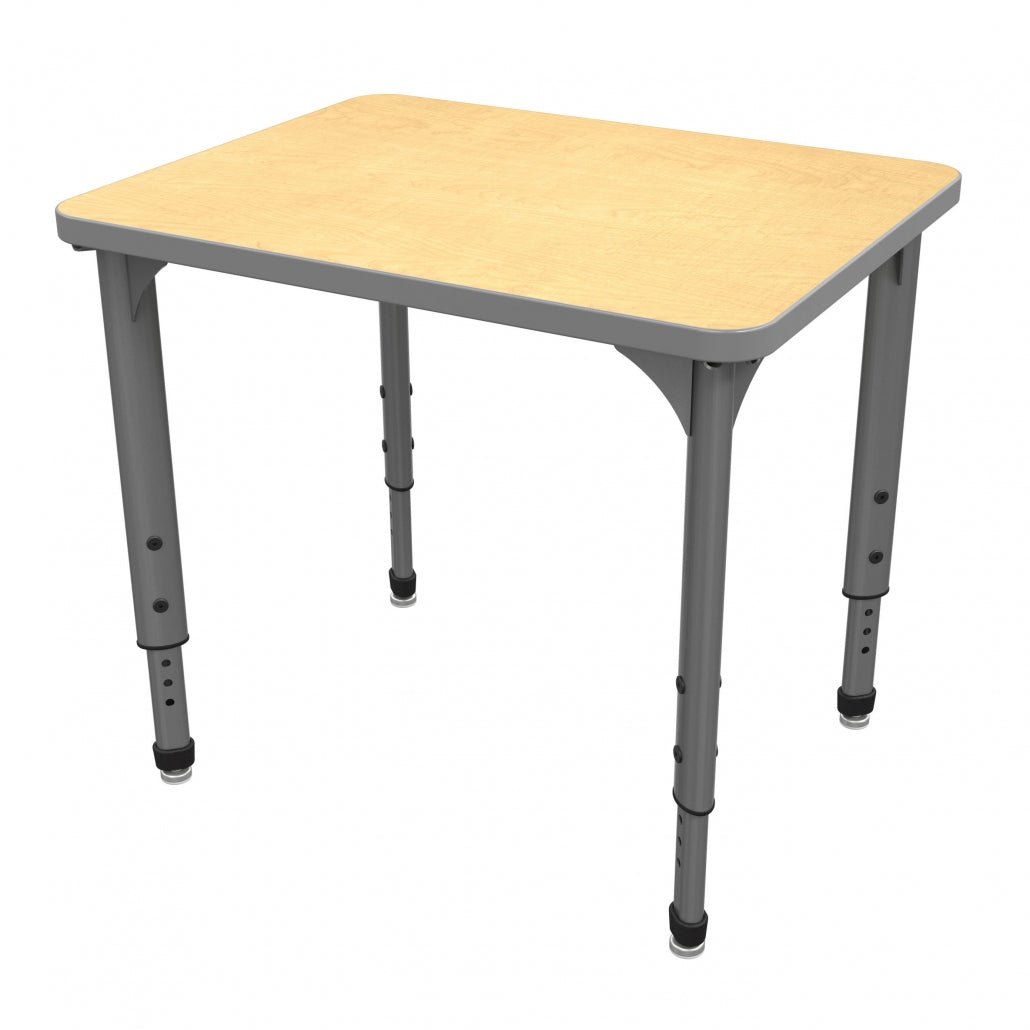 Marco Apex Series Rectangle Preschool Collaborative Desk 24" x 30" Adjustable Height 17" - 24" (38 - 2229 - MB) - SchoolOutlet