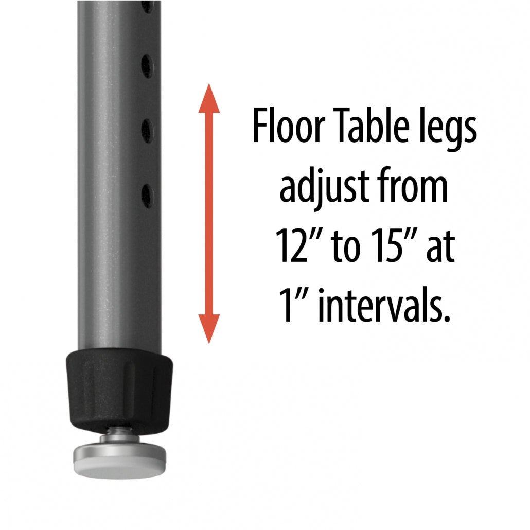 Marco Rectangle Floor Table 30" x 48" Adjustable Height 12" - 15" (38 - 2236 - MC) - SchoolOutlet