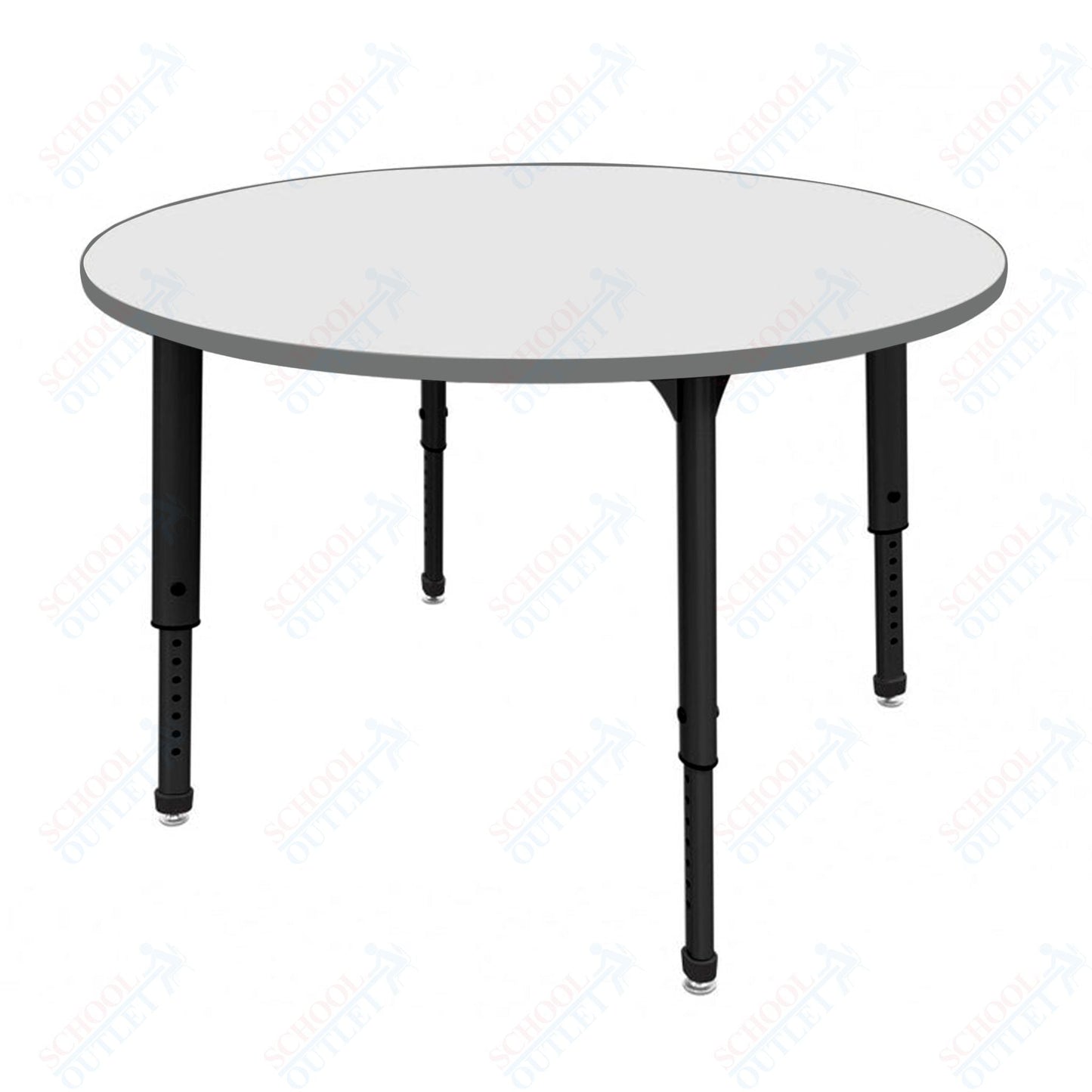 Marco Apex Series 36" Round School Activity Table w/ Dry Erase Top Adj Height 21" - 30" (38 - 2244 - DA) - SchoolOutlet