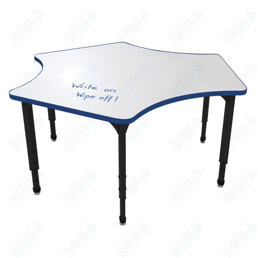 Marco Apex Series Delta School Activity Table w/ Dry Erase Top 60" x 60" Adj Height 21" - 30" (38 - 2251 - DA) - SchoolOutlet