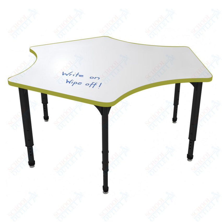 Marco Apex Series Delta School Activity Table w/ Dry Erase Top 60" x 60" Adj Height 21" - 30" (38 - 2251 - DA) - SchoolOutlet