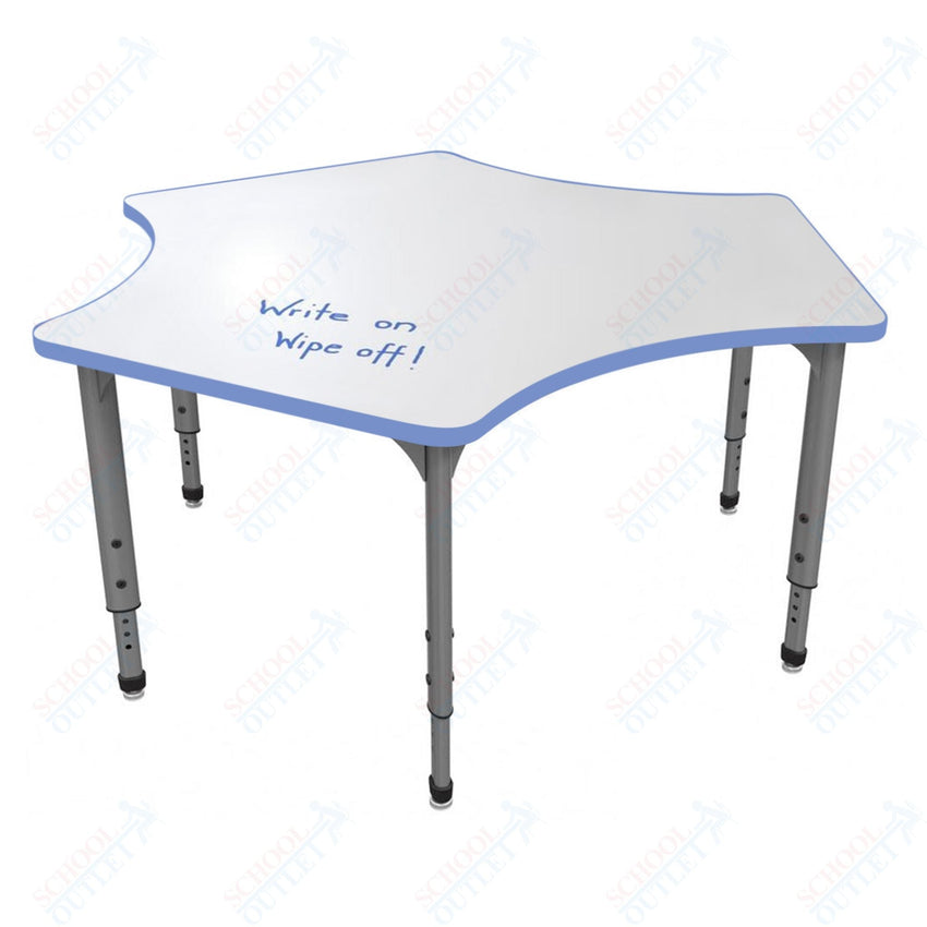 Marco Apex Series Delta School Activity Table w/ Dry Erase Top 60" x 60" Adj Height 21" - 30" (38 - 2251 - DA) - SchoolOutlet