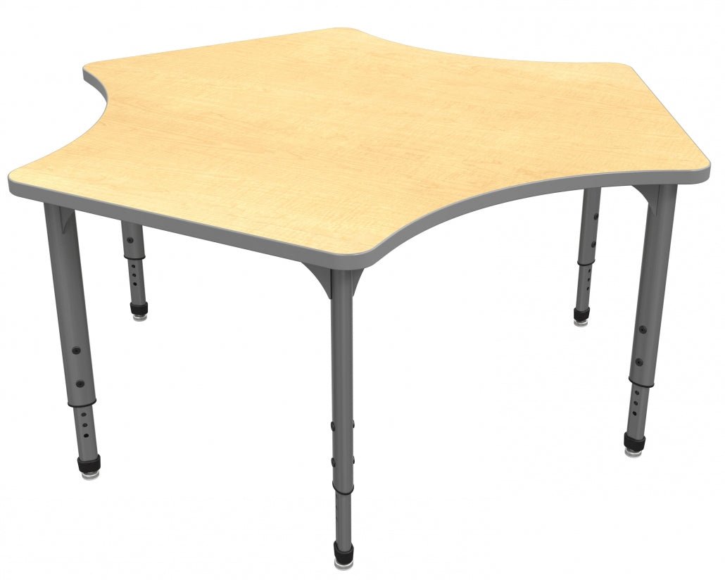 Marco Apex Series Delta Preschool Activity Table 60" x 60" Height Adjustable Legs 17" - 24" (38 - 2251 - MB) - SchoolOutlet