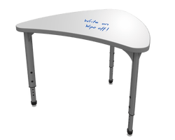 Marco Apex Series Large Chevron Collaborative Student Desk w/ Dry Erase HPL Top 31" x 38" Adjustable Height 21"-30" (38-2290-DA)