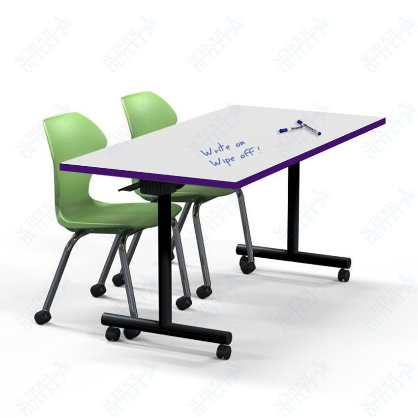 Marco Flip and Nest Training Table w/ Dry Erase Top 30"D x 72"W x 29"H Rectangle (42380429 - D) - SchoolOutlet