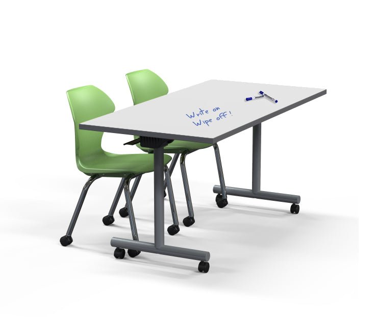 Marco Flip and Nest Training Table w/ Dry Erase Top 36"D x 72"W x 29"H Rectangle (42480429 - D) - SchoolOutlet