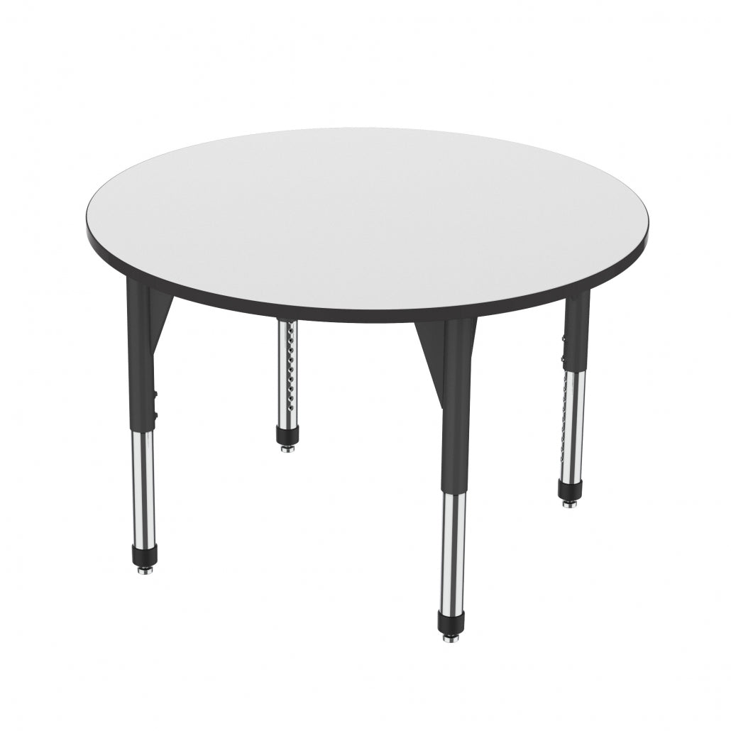 Marco Premier Series 60" Round Activity Table w/ Dry Erase Top Adj Height 21" - 31" (43 - 2207 - DB) - SchoolOutlet