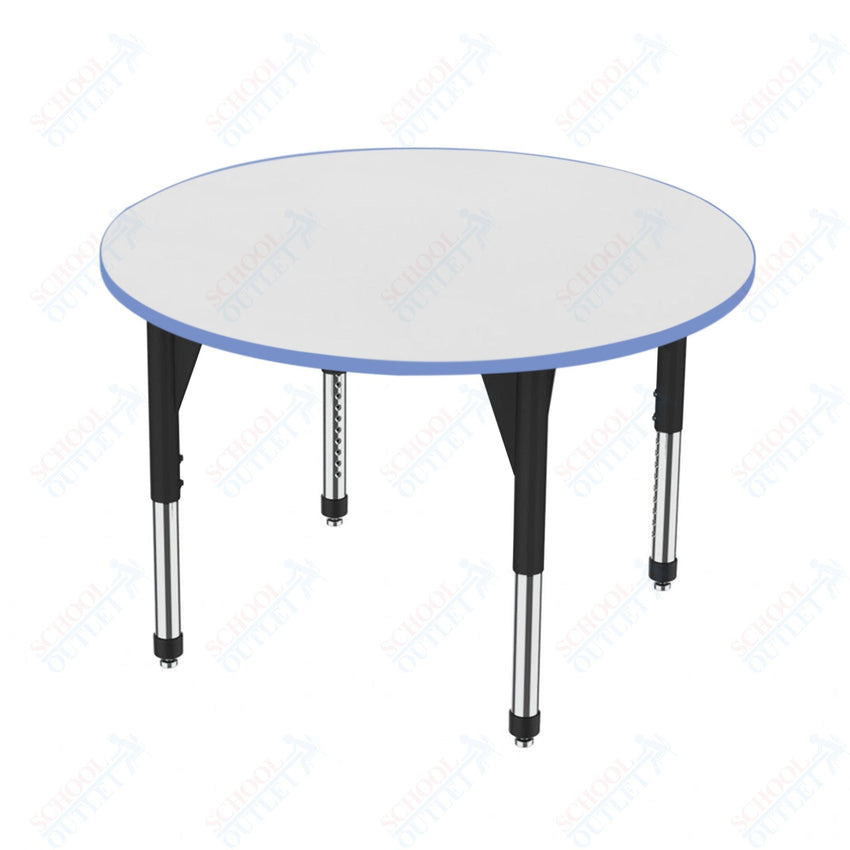 Marco Premier Series 60" Round Activity Table w/ Dry Erase Top Adj Height 21" - 31" (43 - 2207 - DB) - SchoolOutlet