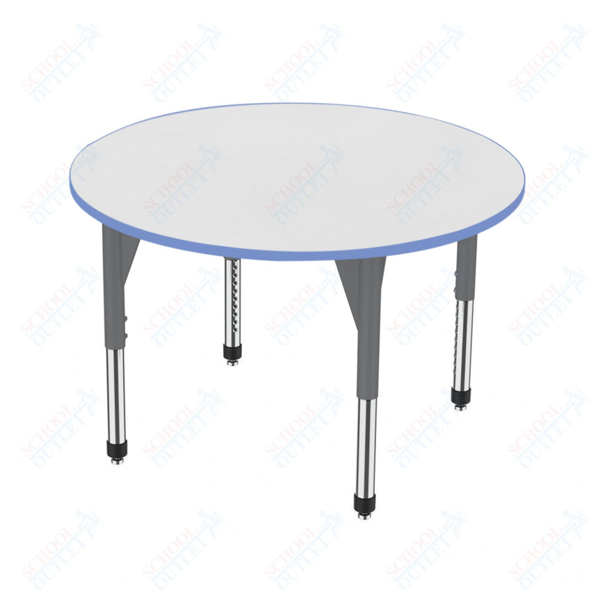 Marco Premier Series 60" Round Activity Table w/ Dry Erase Top Adj Height 21" - 31" (43 - 2207 - DB) - SchoolOutlet